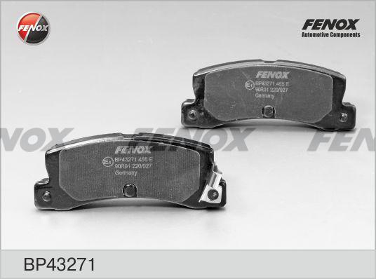 КОЛОДКИ ТОРМОЗНЫЕ ДИСКОВЫЕ FENOX BP43271