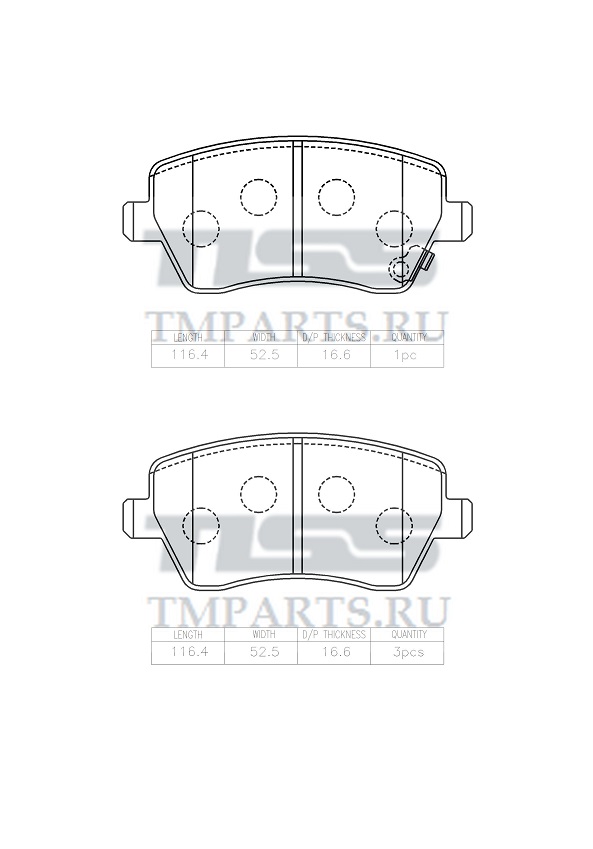 КОЛОДКИ ТОРМОЗНЫЕ ДИСКОВЫЕ PARAUT U28109Y