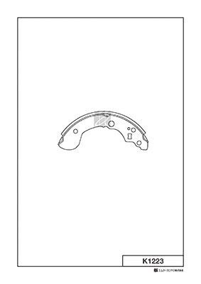 КОЛОДКИ ТОРМОЗНЫЕ БАРАБАННЫЕ KASHIYAMA K1223