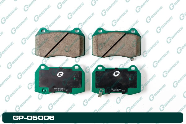 КОЛОДКИ ТОРМОЗНЫЕ ДИСКОВЫЕ G-BRAKE GP05006