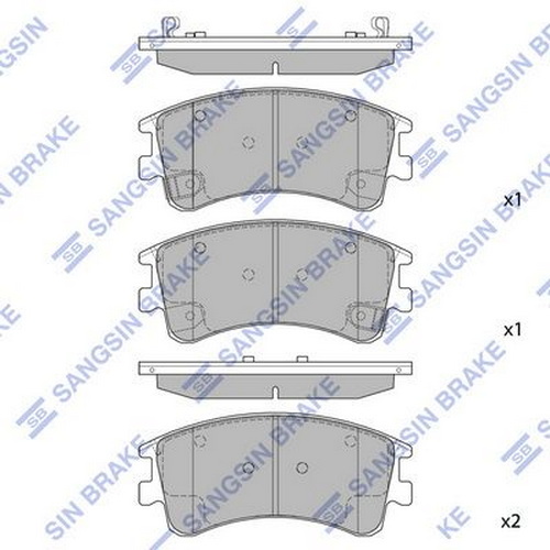 КОЛОДКИ ТОРМОЗНЫЕ ДИСКОВЫЕ SANGSIN BRAKE SP1518
