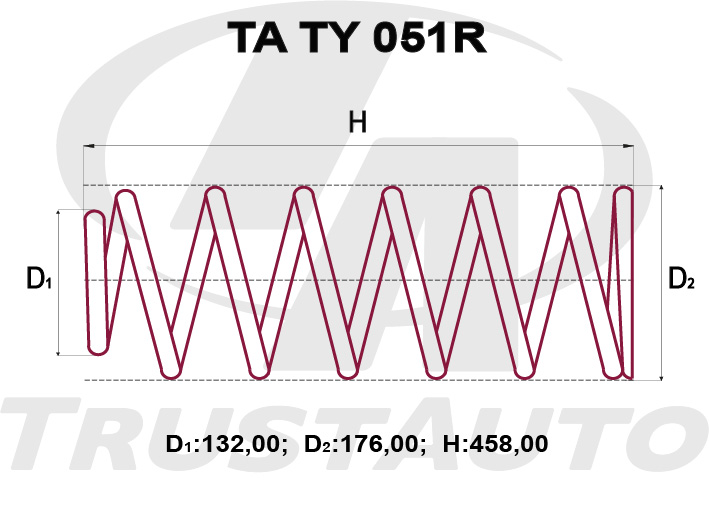 ПРУЖИНА ПОДВЕСКИ TRUSTAUTO TATY051R