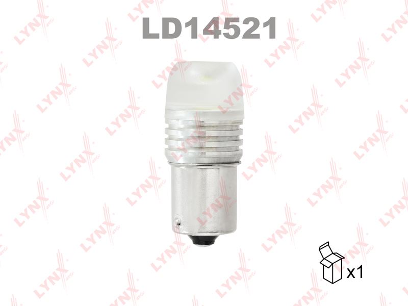 ЛАМПОЧКА LYNXauto LD14521 12V 21Вт. Светодиоды BA15s WHITE (БЕЛЫЙ)