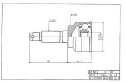 ШРУС ВНЕШНИЙ (НАРУЖНИЙ) HDK KI010