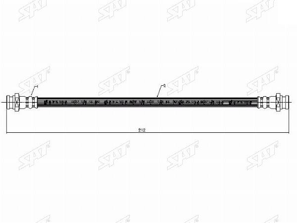 ШЛАНГ ТОРМОЗНОЙ SAT STMB500748