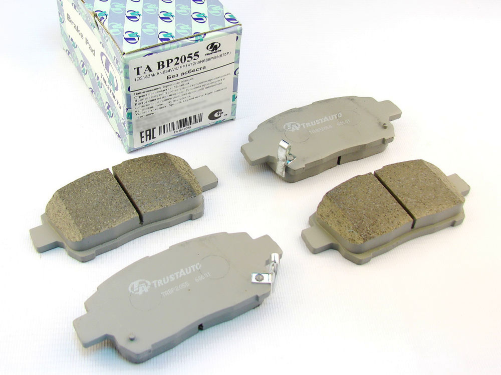КОЛОДКИ ТОРМОЗНЫЕ ДИСКОВЫЕ TRUSTAUTO TABP2055