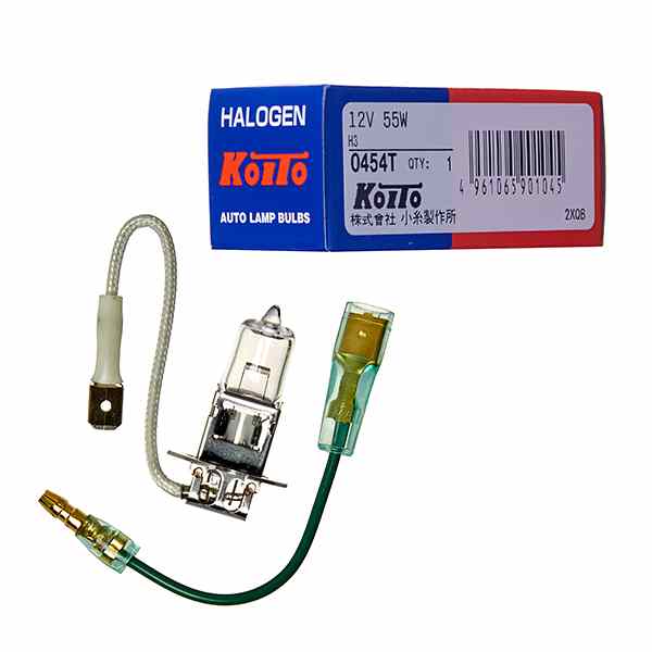ЛАМПА ГАЛЛОГЕНОВАЯ KOITO 0454T H3 12V 55Вт. Галлогеная Pk22s