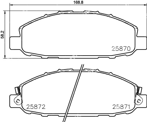 КОЛОДКИ ТОРМОЗНЫЕ ДИСКОВЫЕ NISSHINBO PF1253