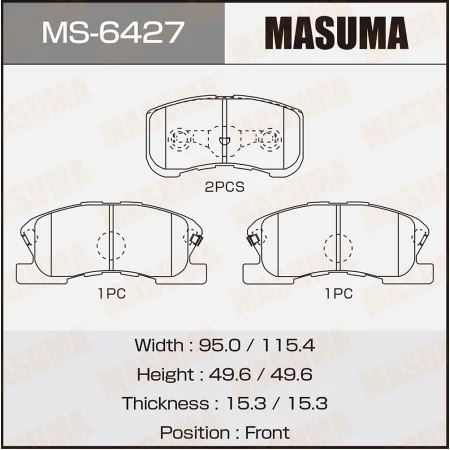 КОЛОДКИ ТОРМОЗНЫЕ ДИСКОВЫЕ MASUMA MS6427