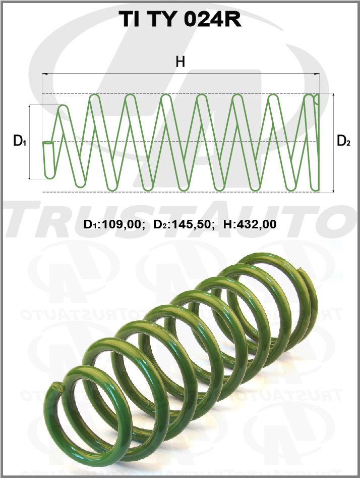 ПРУЖИНА ПОДВЕСКИ TRUSTAUTO TITY024R