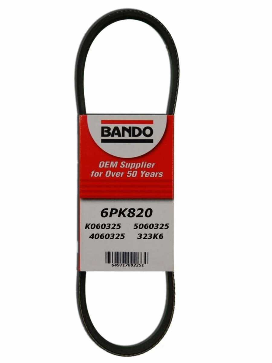 РЕМЕНЬ ПОЛИКЛИНОВЫЙ BANDO 6PK820