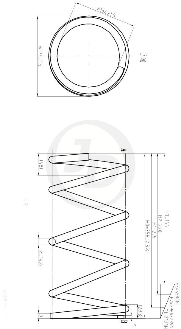 ПРУЖИНА ПОДВЕСКИ JD JJS2150