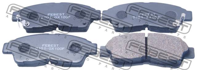 КОЛОДКИ ТОРМОЗНЫЕ ДИСКОВЫЕ FEBEST 0101GX100F