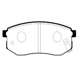 КОЛОДКИ ТОРМОЗНЫЕ ДИСКОВЫЕ MANDO MPH12