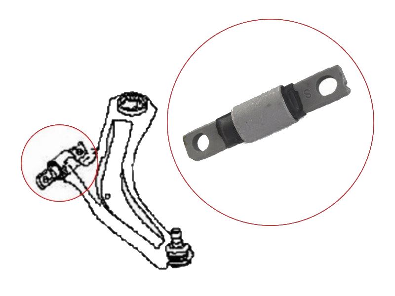 САЙЛЕНТБЛОК РЫЧАГА ПОДВЕСКИ SAT ST54560EN002