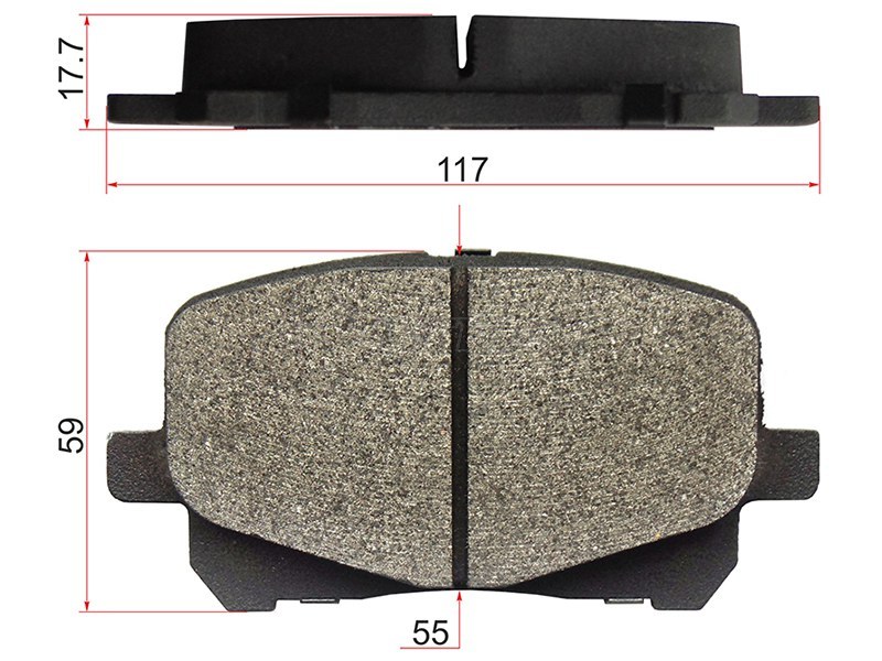 КОЛОДКИ ТОРМОЗНЫЕ ДИСКОВЫЕ SAT ST0446520550