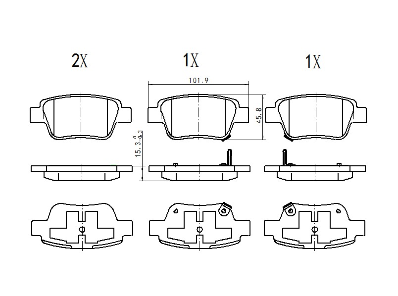 КОЛОДКИ ТОРМОЗНЫЕ ДИСКОВЫЕ JD JBP0364