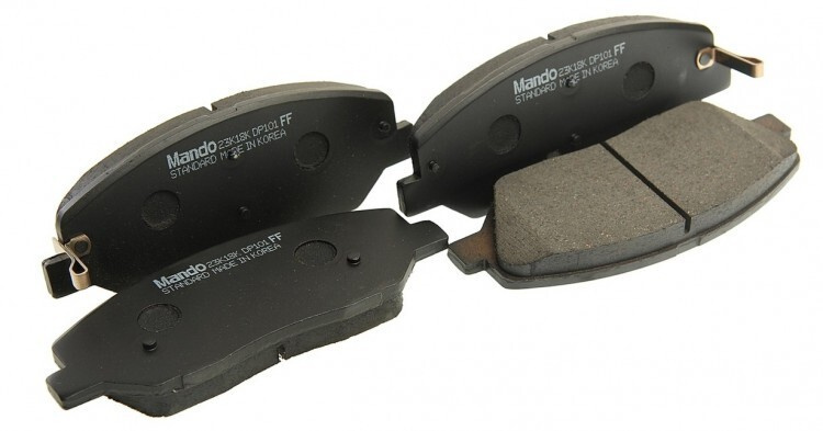 КОЛОДКИ ТОРМОЗНЫЕ ДИСКОВЫЕ MANDO MPH38