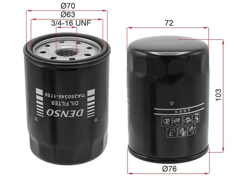 ФИЛЬТР МАСЛЯНЫЙ DENSO DA2603401750