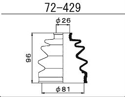 ПЫЛЬНИК ПРИВОДА MARUICHI 1-56 72429