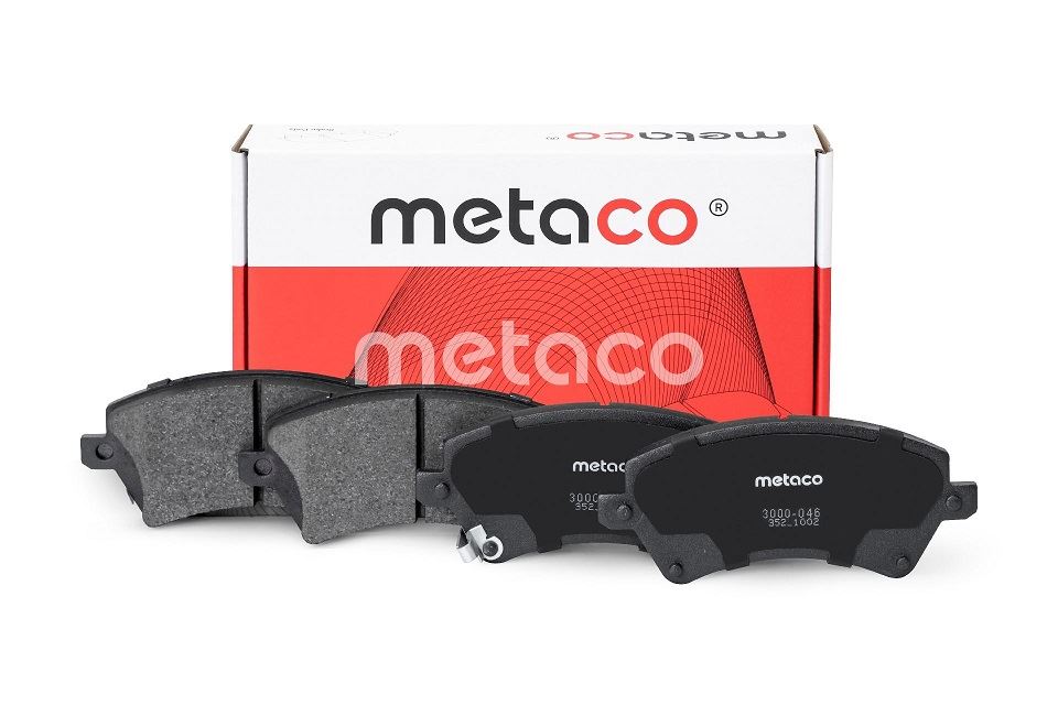 КОЛОДКИ ТОРМОЗНЫЕ ДИСКОВЫЕ METACO 3000046