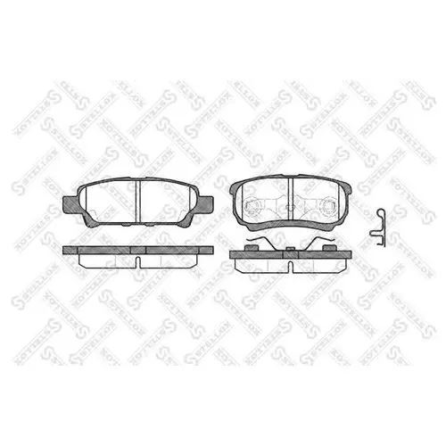 КОЛОДКИ ТОРМОЗНЫЕ ДИСКОВЫЕ STELLOX 1062002SX