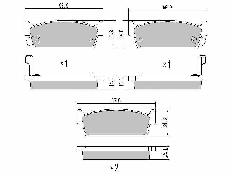 КОЛОДКИ ТОРМОЗНЫЕ ДИСКОВЫЕ SAT STAY060NS036