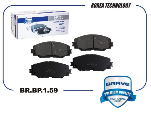 КОЛОДКИ ТОРМОЗНЫЕ ДИСКОВЫЕ Brave BRBP159