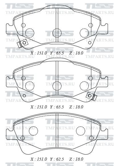 КОЛОДКИ ТОРМОЗНЫЕ ДИСКОВЫЕ PARAUT T281383Y