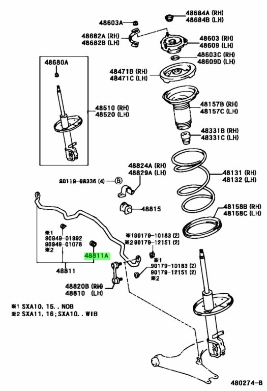 САЙЛЕНТБЛОК TOYOTA 9038522003