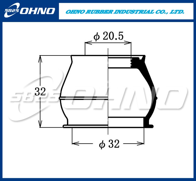 ПЫЛЬНИК ШАРОВОЙ ОПОРЫ OHNO 5-825 DC1168
