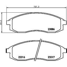 КОЛОДКИ ТОРМОЗНЫЕ ДИСКОВЫЕ OEM TAIWAN MR527550