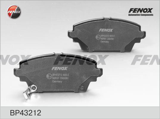 КОЛОДКИ ТОРМОЗНЫЕ ДИСКОВЫЕ FENOX BP43212