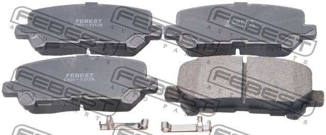 КОЛОДКИ ТОРМОЗНЫЕ ДИСКОВЫЕ FEBEST 0301YD2R