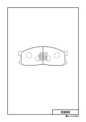 КОЛОДКИ ТОРМОЗНЫЕ ДИСКОВЫЕ KASHIYAMA D3025