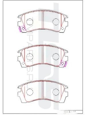 КОЛОДКИ РУЧНОГО ТОРМОЗА PARAUT N281244Y