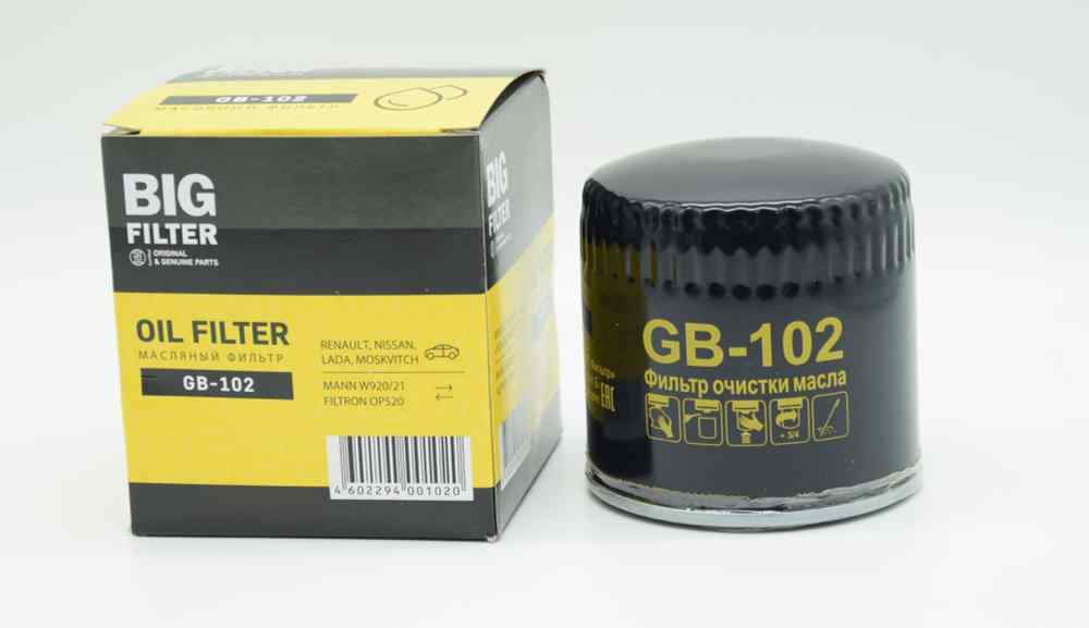 ФИЛЬТР МАСЛЯНЫЙ BIG FILTER GB102