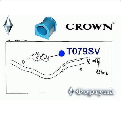 ВТУЛКА СТАБИЛИЗАТОРА ФОРТУНА T079SV