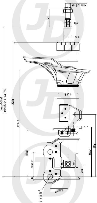 СТОЙКА ГАЗОМАСЛЯНАЯ JD JAS0464