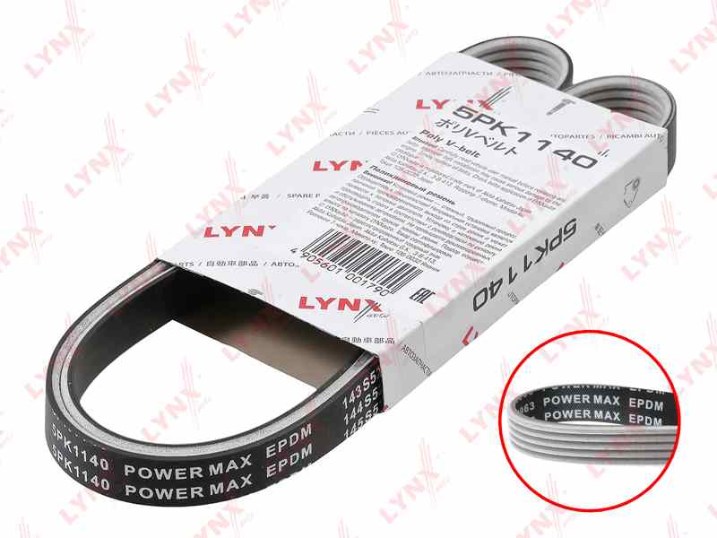 РЕМЕНЬ ПОЛИКЛИНОВЫЙ LYNXauto 5PK1140