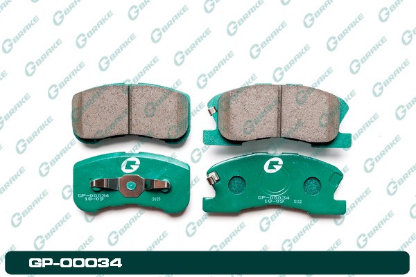 КОЛОДКИ ТОРМОЗНЫЕ ДИСКОВЫЕ G-BRAKE GP00034