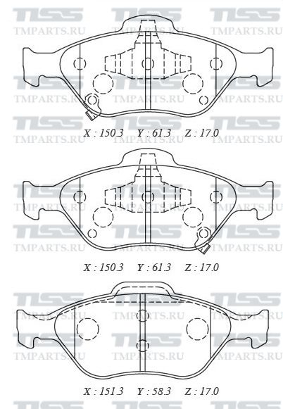 КОЛОДКИ ТОРМОЗНЫЕ ДИСКОВЫЕ PARAUT T281041Y