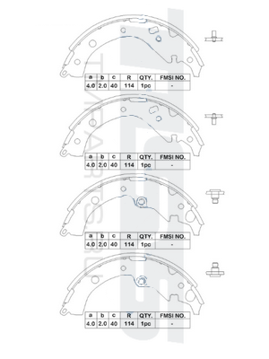 КОЛОДКИ ТОРМОЗНЫЕ БАРАБАННЫЕ PARAUT T283164