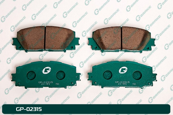 КОЛОДКИ ТОРМОЗНЫЕ ДИСКОВЫЕ G-BRAKE GP02315