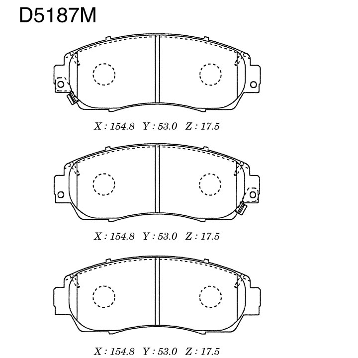 КОЛОДКИ ТОРМОЗНЫЕ ДИСКОВЫЕ KASHIYAMA D5187M