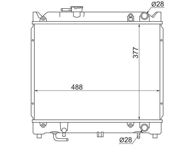 РАДИАТОР SAT SK0001
