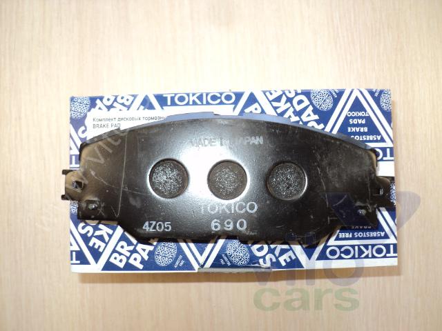 КОЛОДКИ ТОРМОЗНЫЕ ДИСКОВЫЕ TOKICO RN690