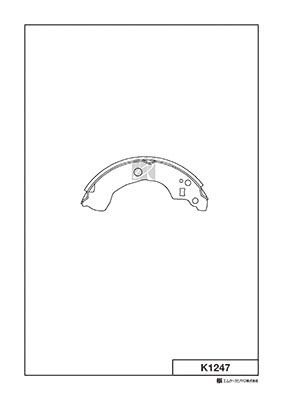 КОЛОДКИ ТОРМОЗНЫЕ БАРАБАННЫЕ KASHIYAMA K1247